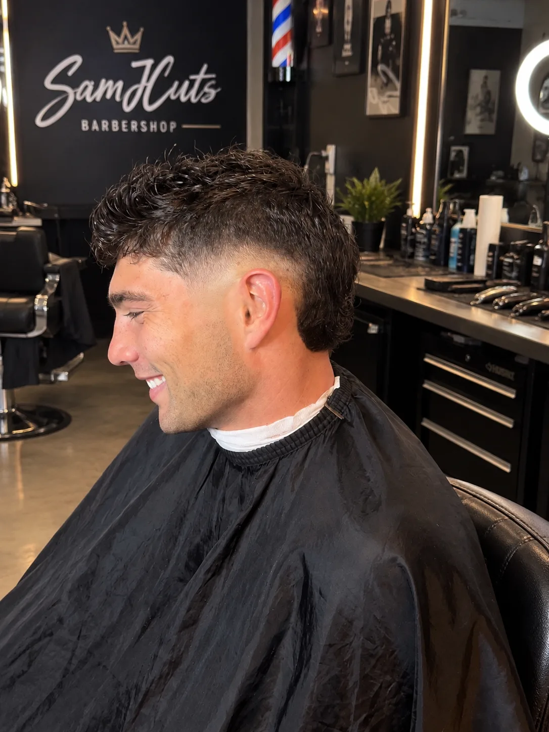 A finished cut at SamJcuts